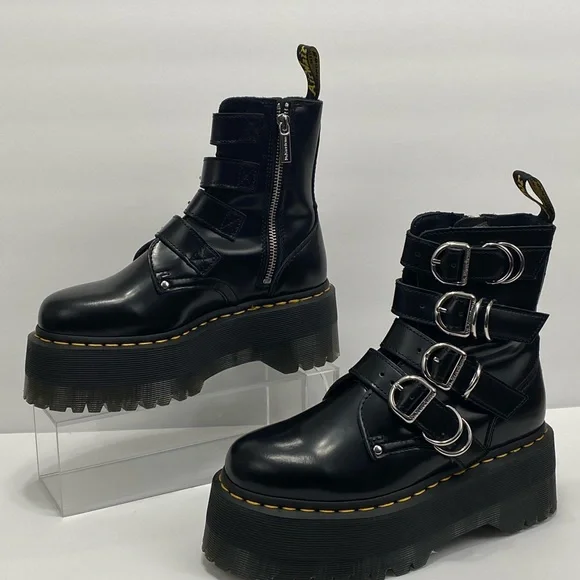 NEW DR MARTENS JADON MAX LEATHER PLATFORM BOOT - Picture 7 of 11